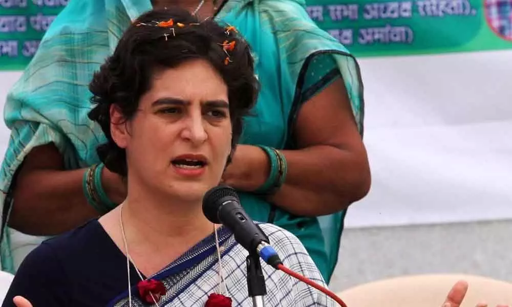 Priyanka Gandhi takes potshots at Yogi govt