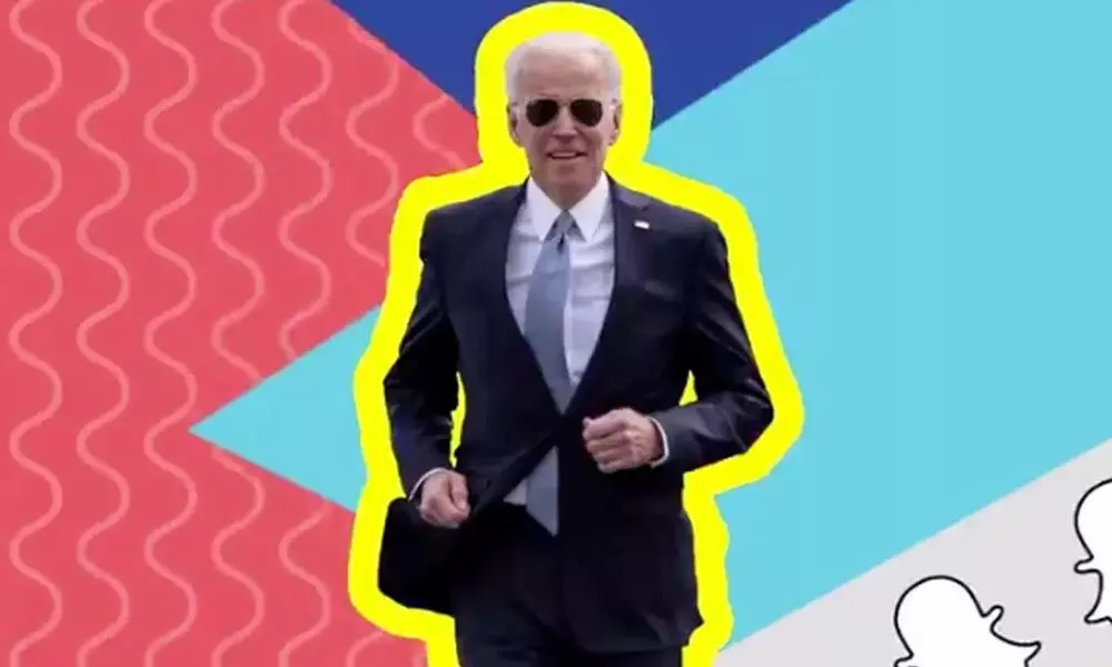 Greet Biden via Snapchat lens
