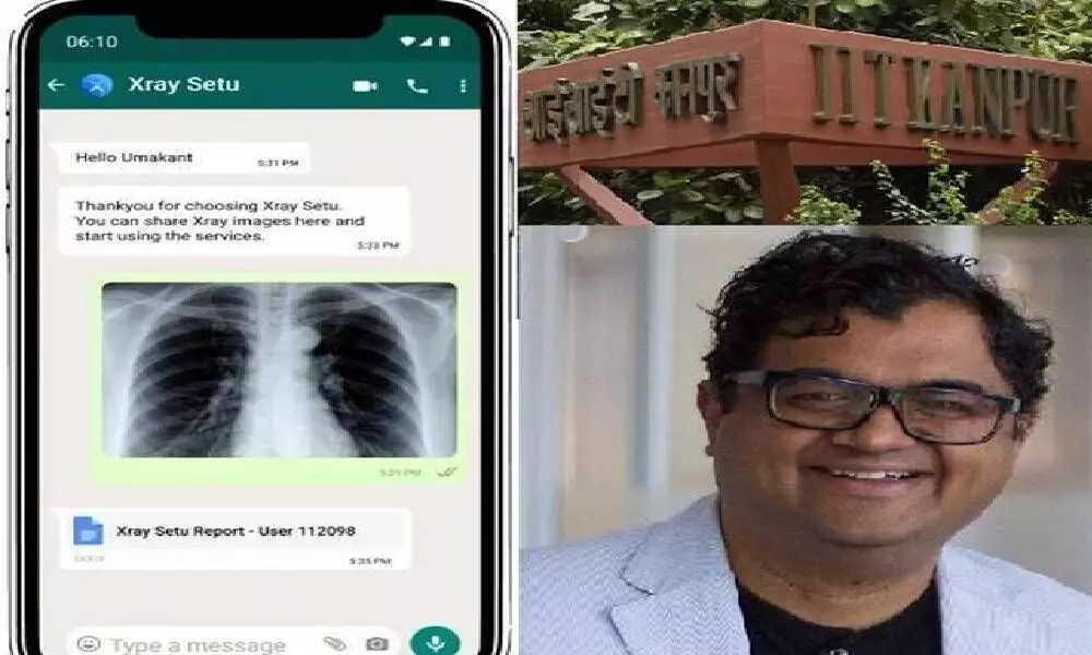 The chest X-ray of a person is uploaded by the doctor or radiologist on Whatsapp bot of X-Ray setu which analyses the image and generates a report in 10-15 minutes