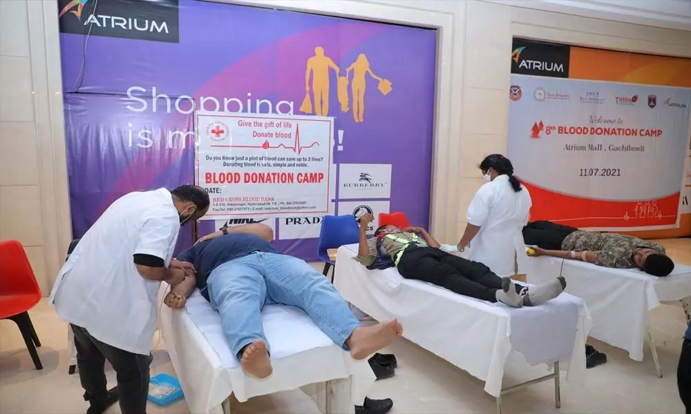 Treda holds 8th blood camp in Hyd