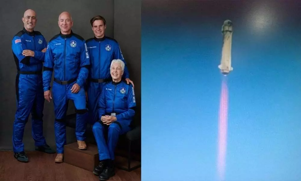 Richest man Bezos goes on space odyssey