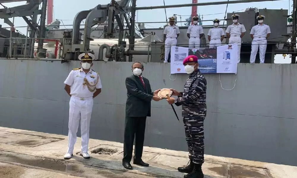 INS Airavat reaches Jakarta with COVID relief supplies