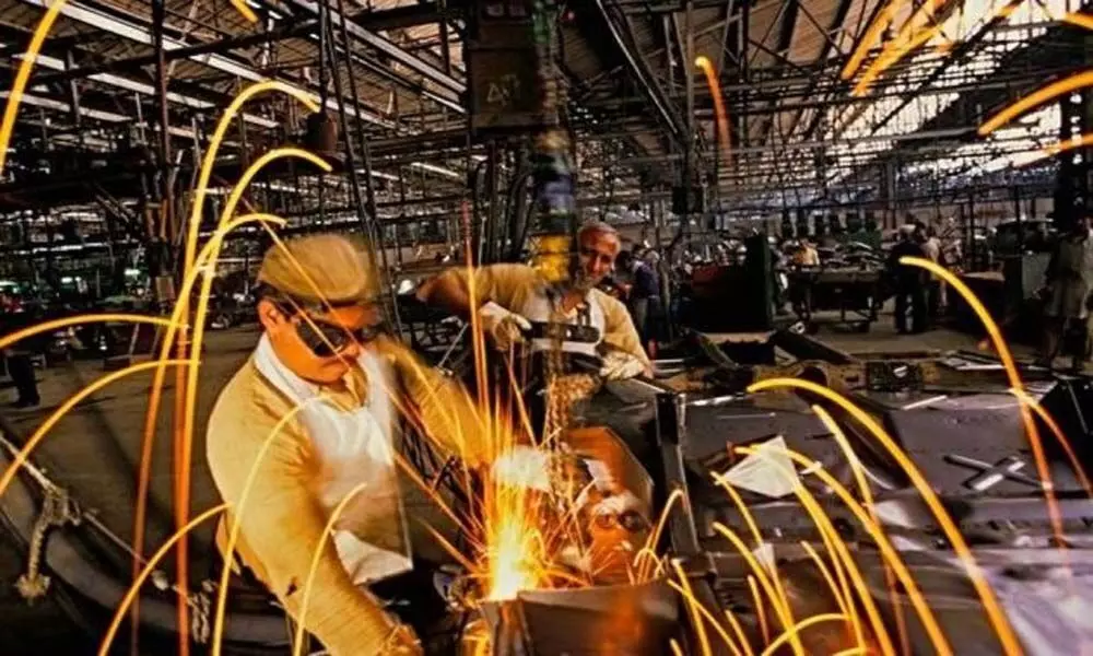 Factory output surges on growth rebound