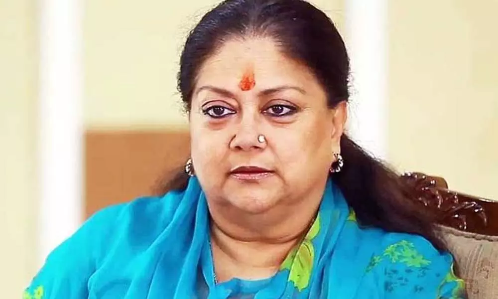 Gehlot govt sleeping when people are suffering due to floods: Raje