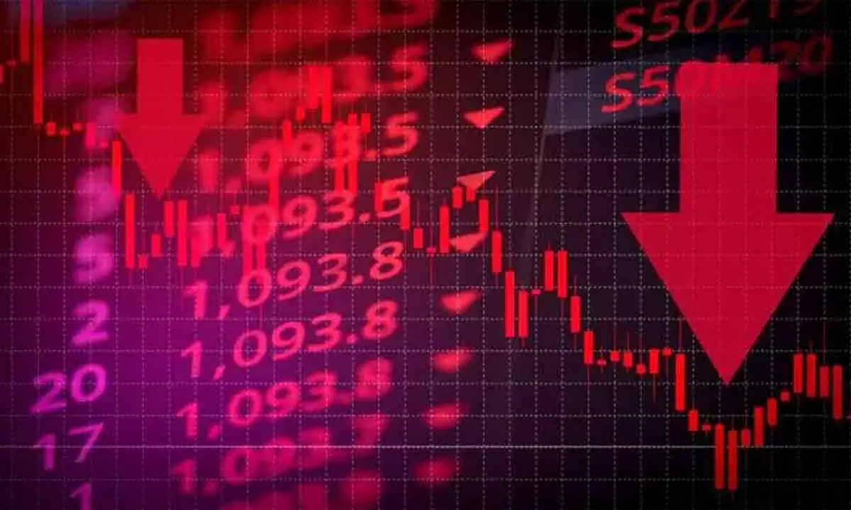 Sensex forms Gapping down Doji candlestick