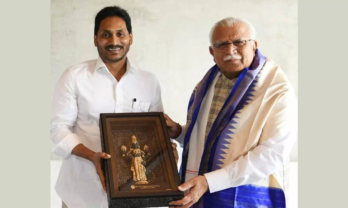 Jagan meets Haryana CM