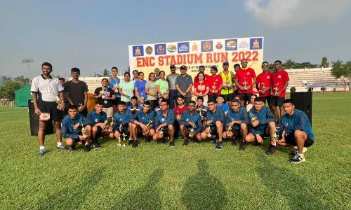 Big response to maiden stadium run navy in Vizag