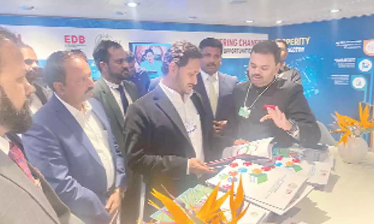 Jagan opens AP Pavilion at Davos