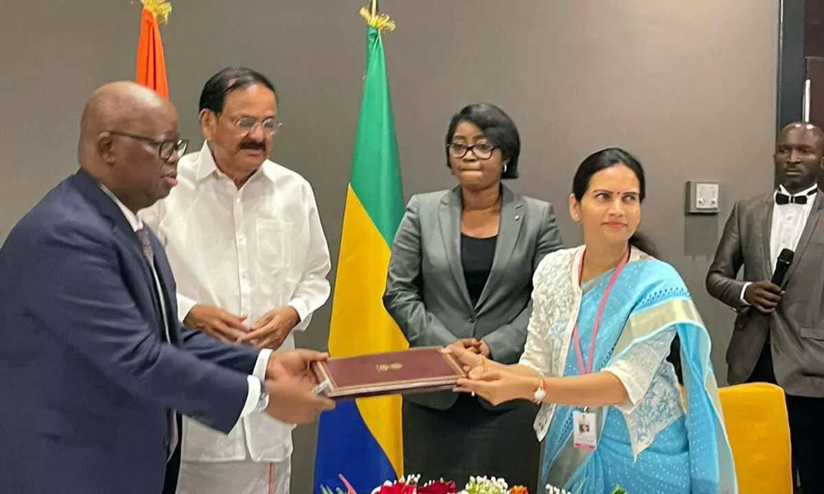 Venkaiah completes 2-day visit to Gabon in Africa