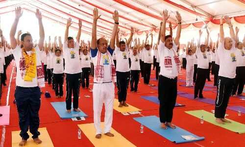 AIIA celebrates International Yoga Day in New Delhi