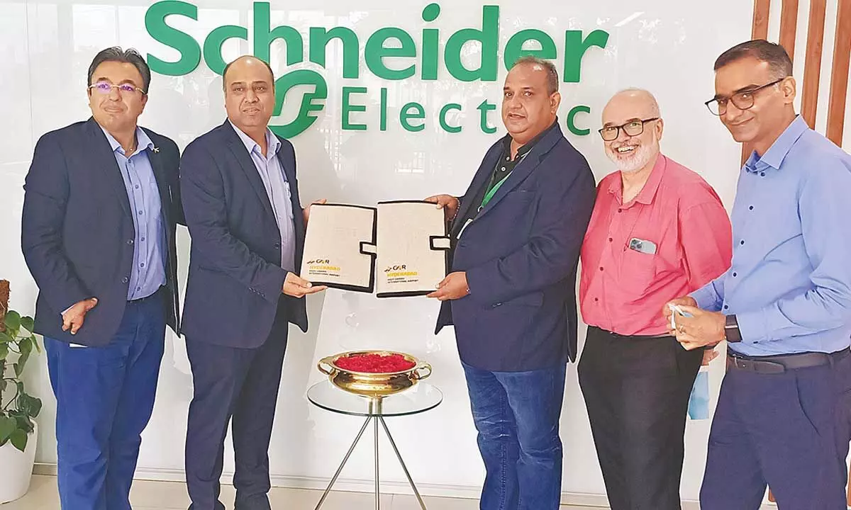 GMR Hyd Aviation SEZ, Schneider ink pact