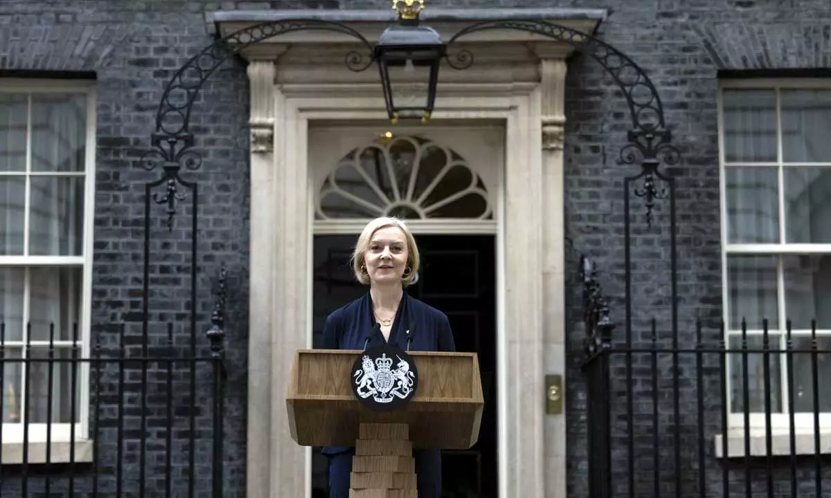 Embattled British Prime Minister Liz Truss