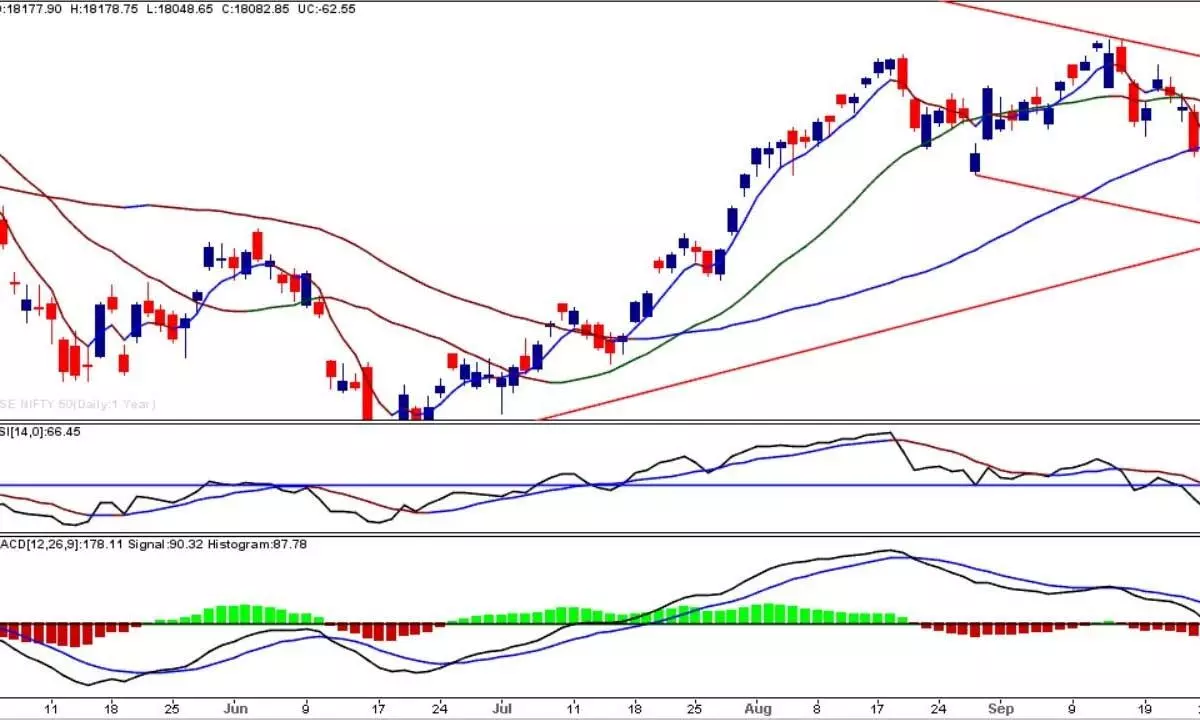 Nifty forms bearish Engulfing candle