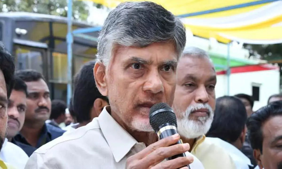 TDP national president and Leader of Opposition N Chandrababu Naidu