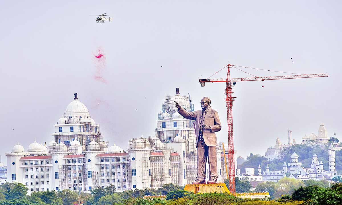 World’s Tallest 125-ft Ambedkar Statue Unveiled In Hyderabad