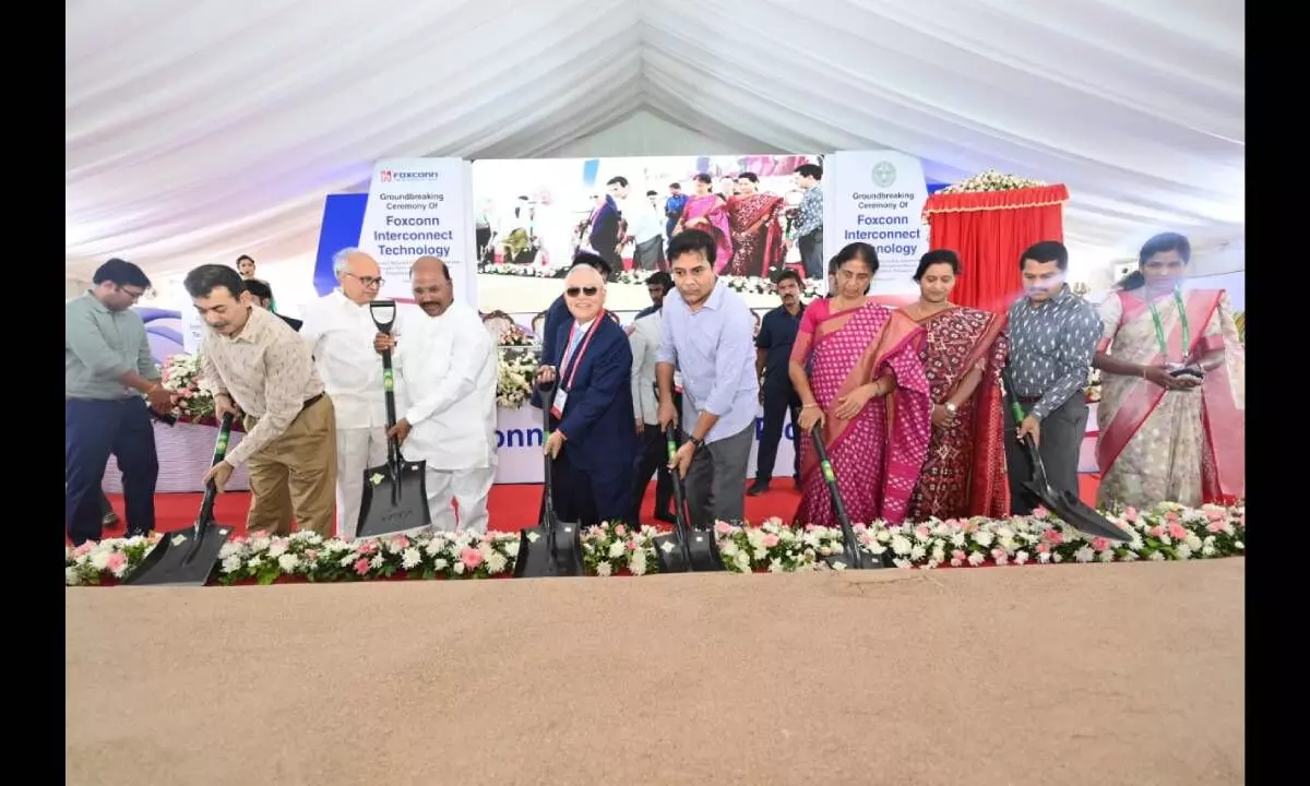 Foxconn breaks ground for New Electronics Manufacturing Facility in Telangana