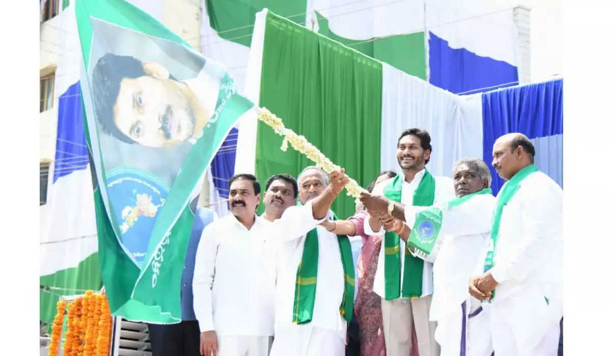 Jagan flags off tractors, harvesters