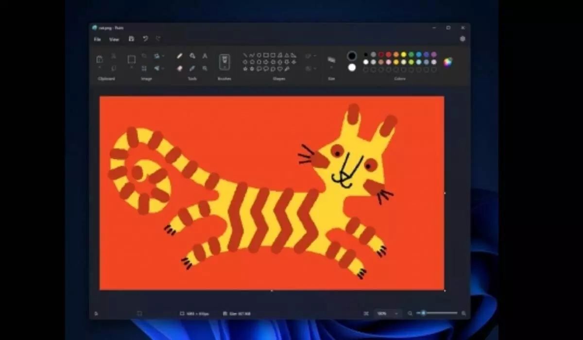 Microsoft testing dark mode for its Paint app in Windows 11