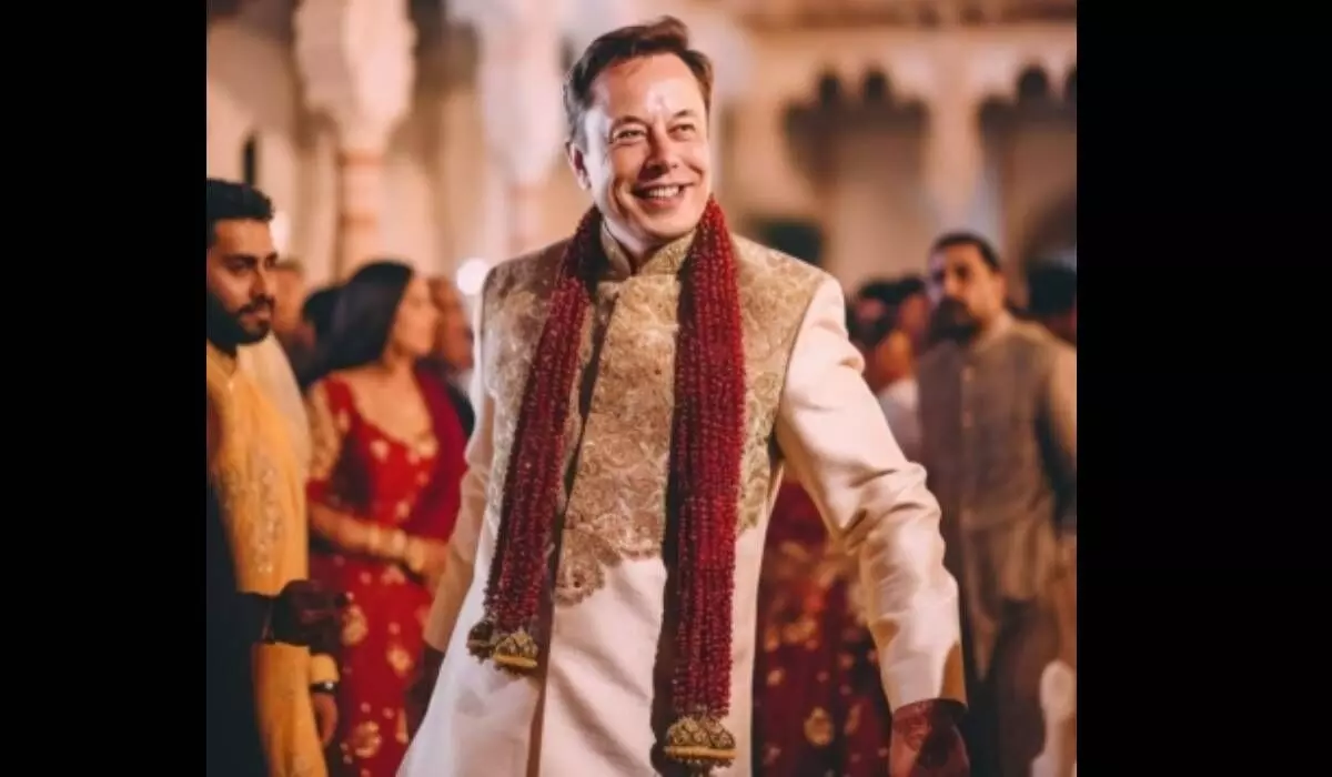 Musk loves his AI avatar in sherwani, Twitterati welcomes Indian groom