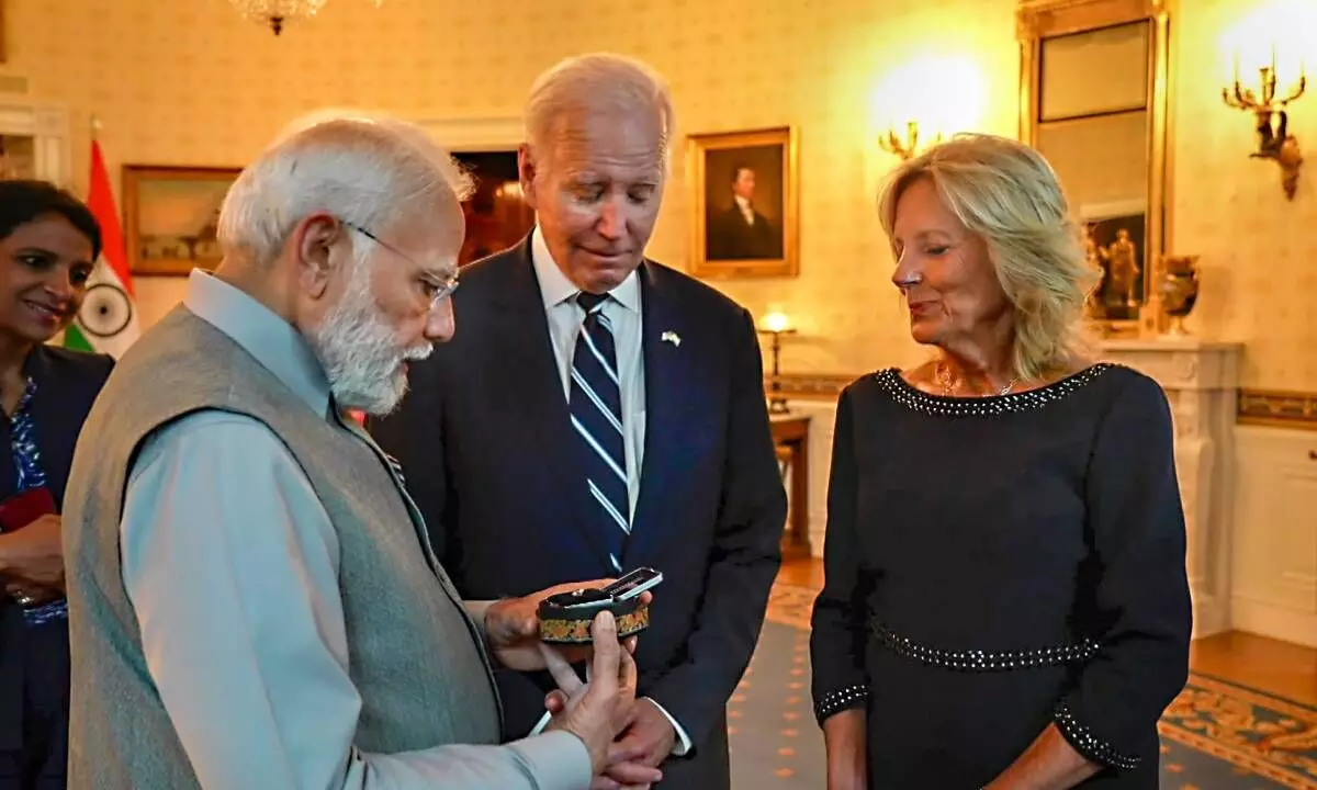 Modi gifts Bharat Ka Heera to US First Lady