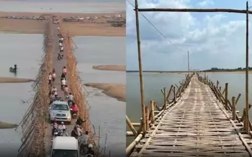 The Worlds Longest Bamboo Bridge in Cambodia is Recreated Annually