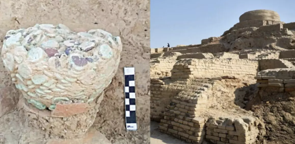 Copper coins dating back 2000 years unearthed at the ancient Mohenjo Daro site