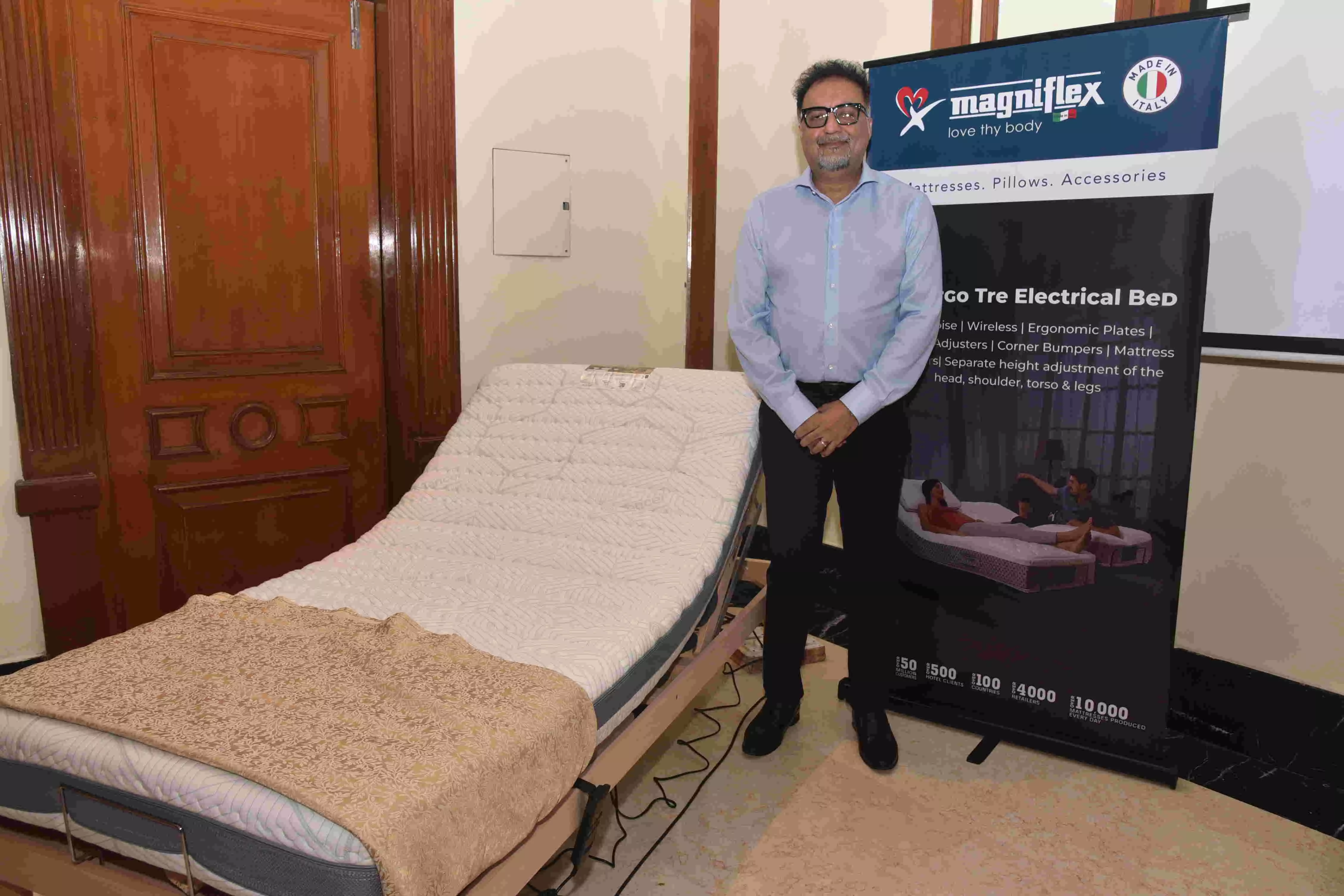 Magniflex launches electric bed in Hyderabad