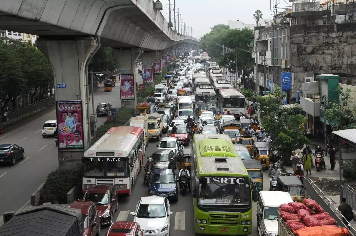 Hyderabad Traffic Struggles as Sankranti Travelers Return Home