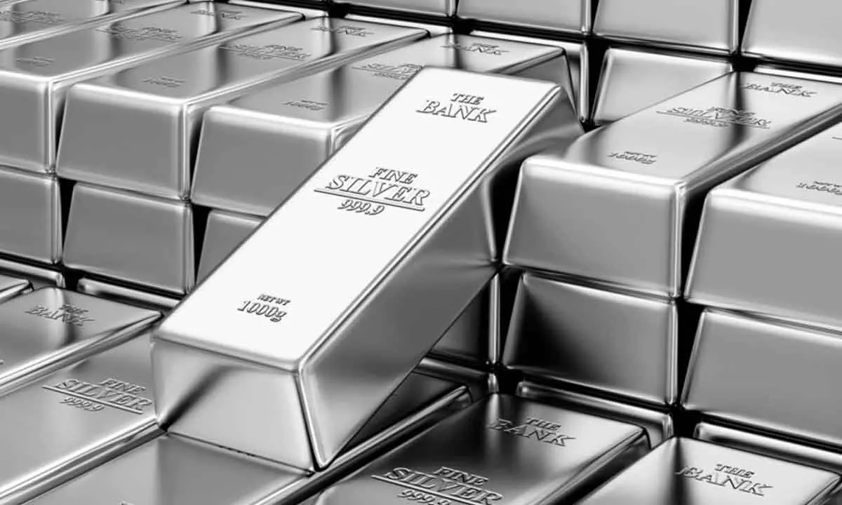 Silver futures rise on spot demand