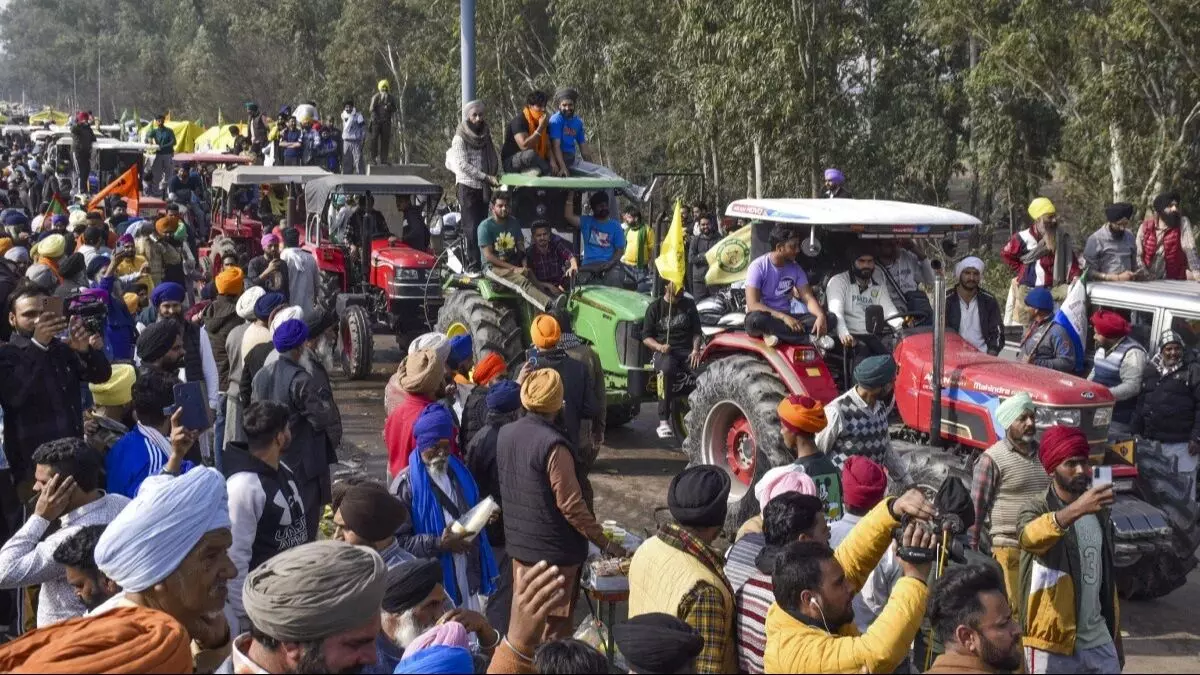 Farmers Resume Delhi Chalo Protest March from Shambhu Border in Haryana