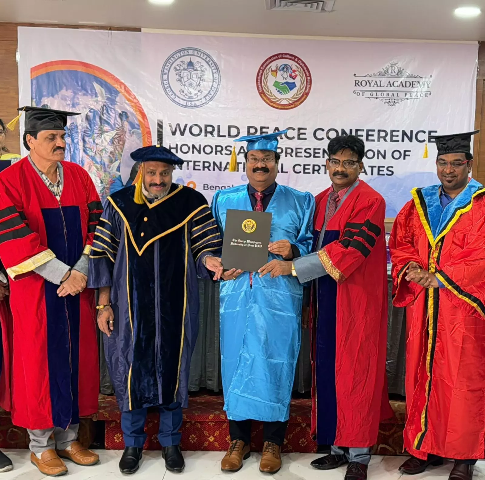 Former Secretary General of SCSC Krishna Yedula conferred with Doctorate in Humanity