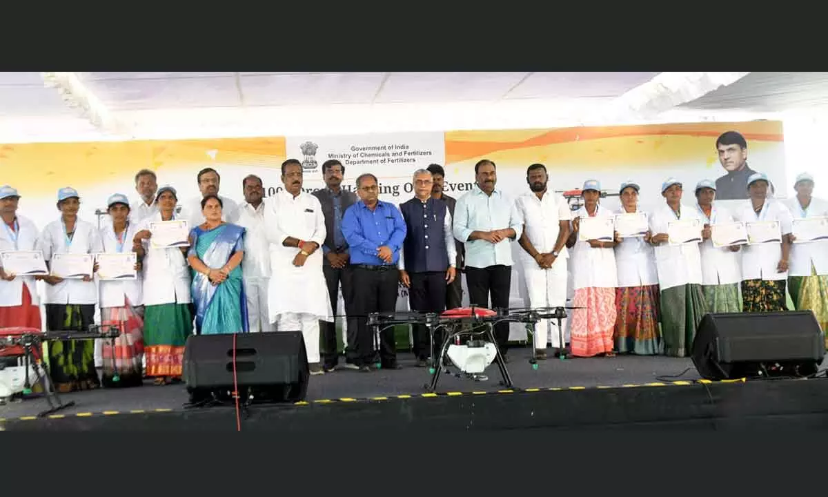 200 SHG members from TS, AP, K’taka receive drone pilot certificates