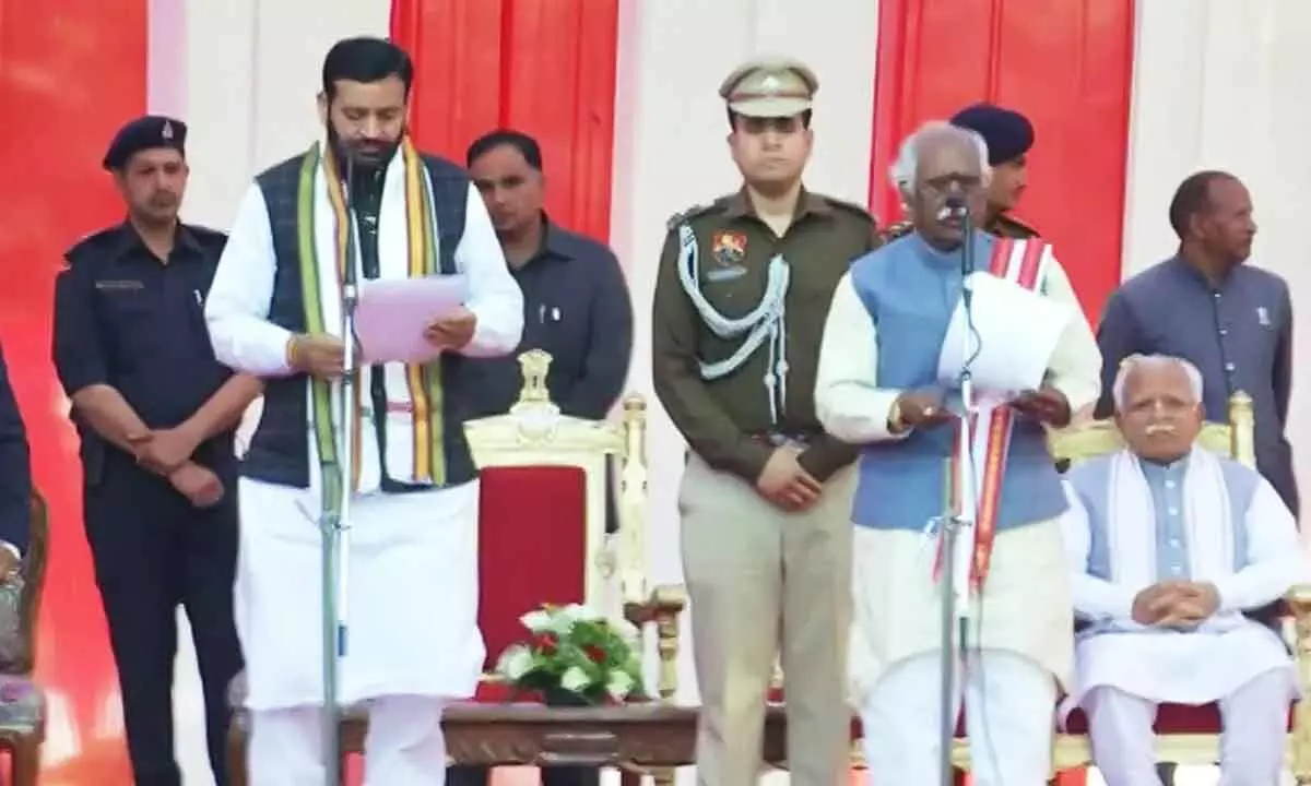 Nayab Singh Saini takes oath as new Haryana CM