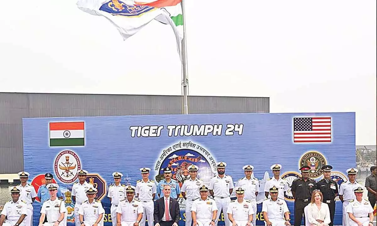 India-US disaster relief exercise Tiger Triumph begins in Vizag