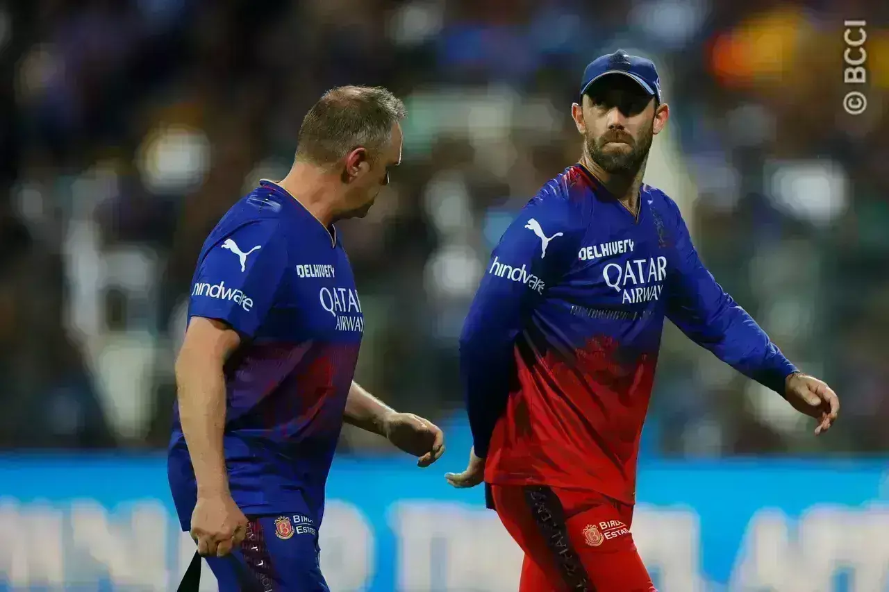 Glenn Maxwell during MIvsRCB match