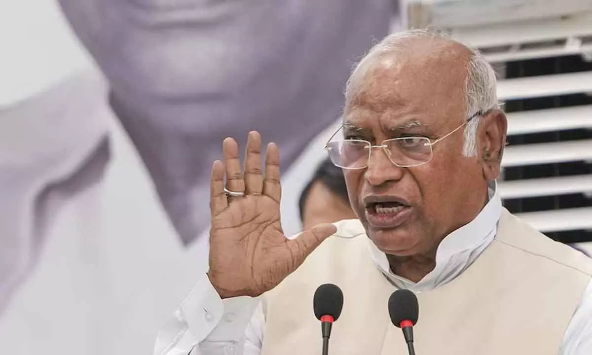 PM Modi worried after third phase of LS polls, says Kharge