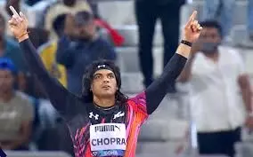 Neeraj Chopra at Doha Diamond League