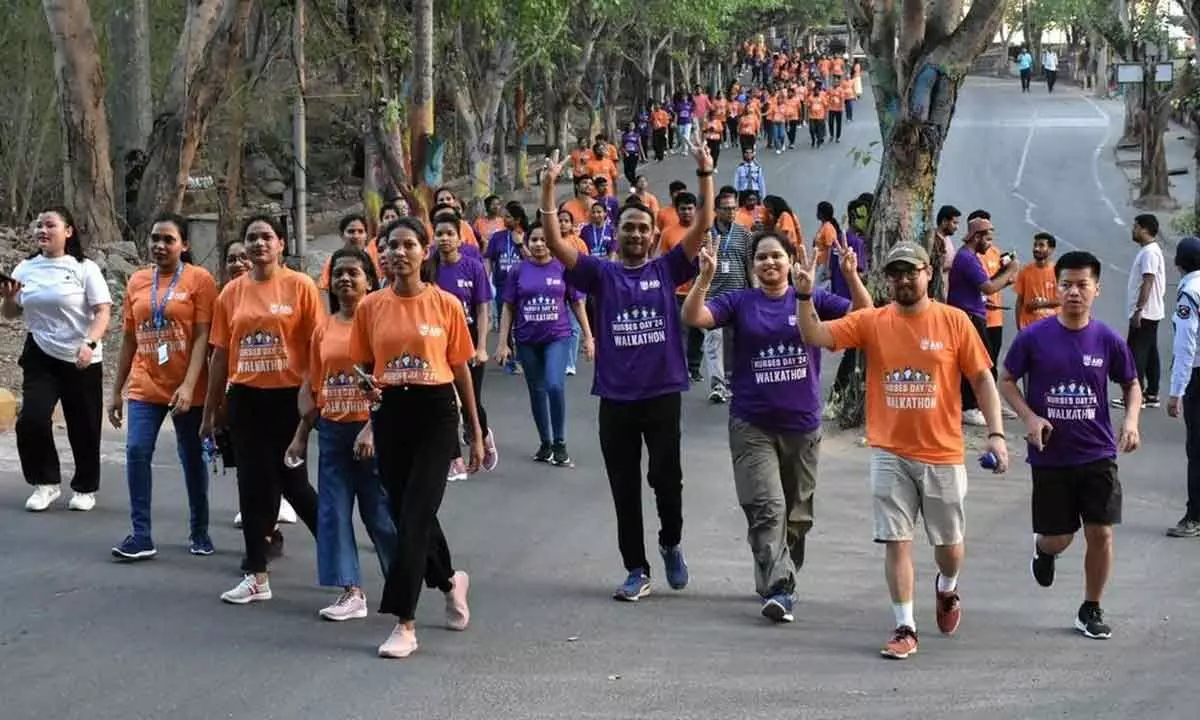 AIG Hospitals 1K staff nurses take part in World Nursing Day walkathon