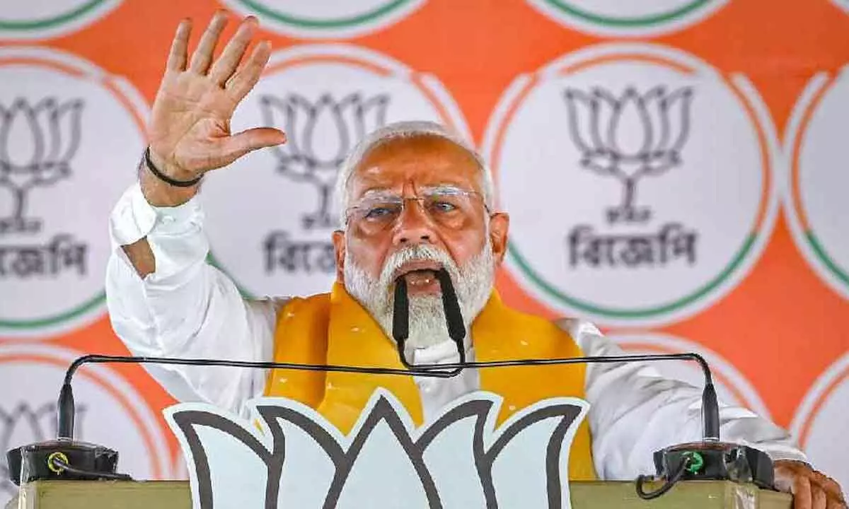 Cong, TMC heading towards ‘inevitable doom’, says Modi