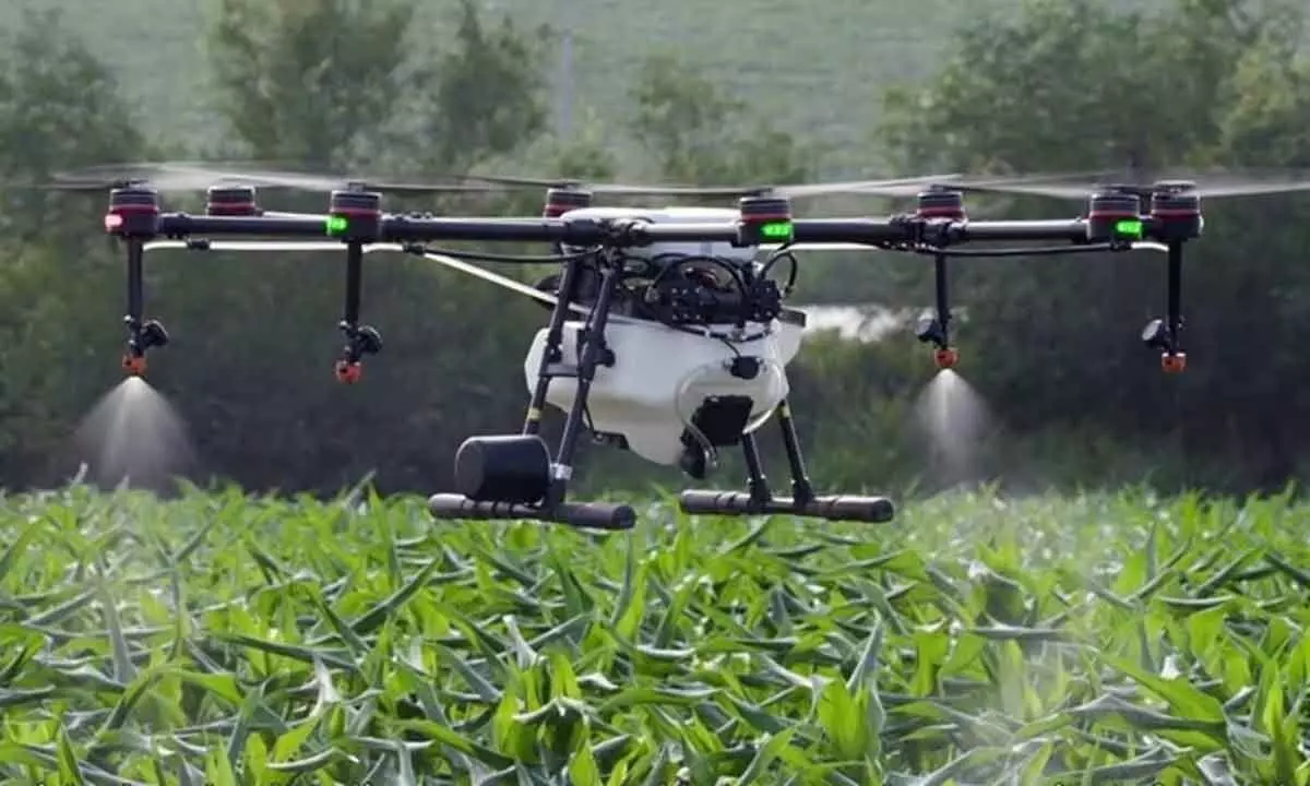 AVPL collaborates with IFFCO for drone spraying on farmland