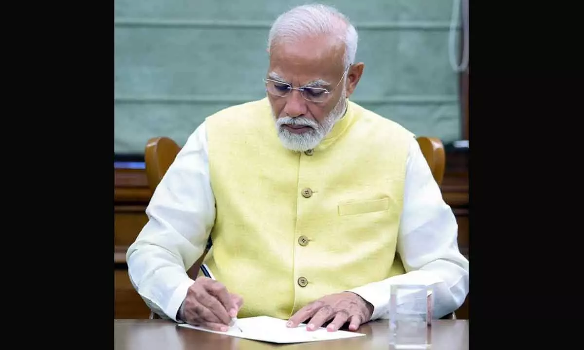 Modi signs 1st file authorising release of 17th instalment of PM Kisan Nidhi