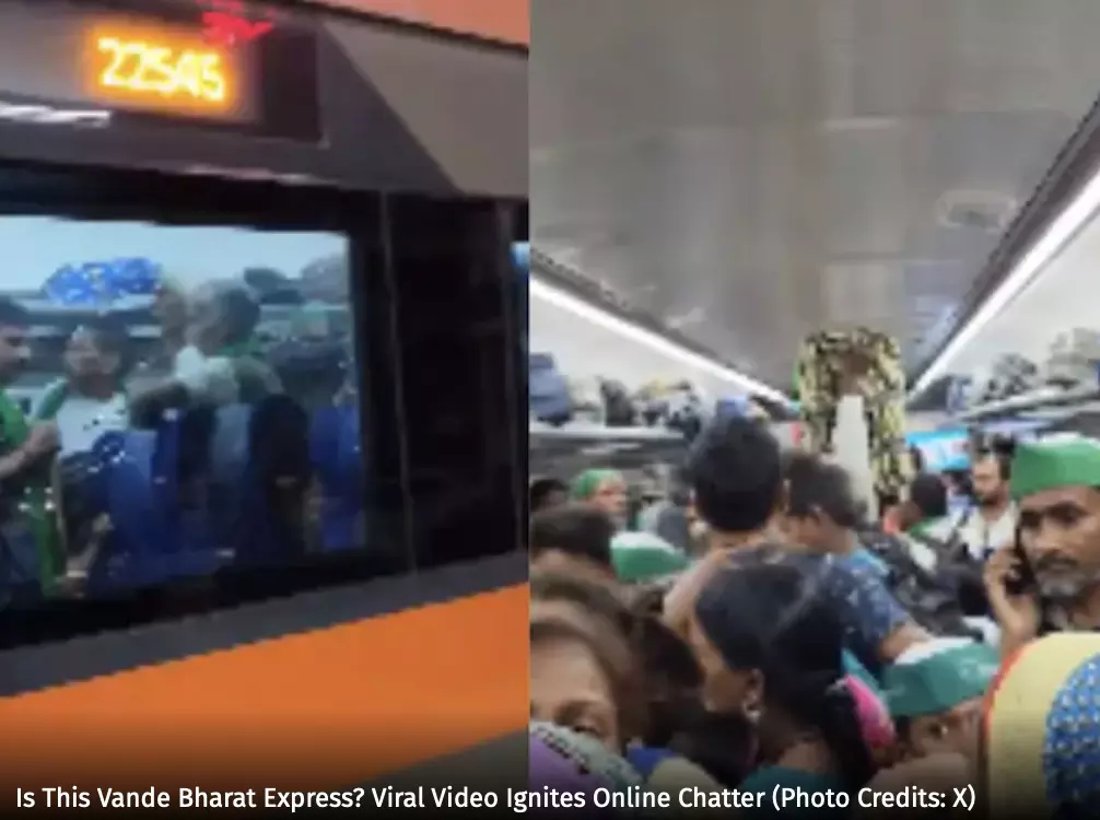 Crowded, ticketless passengers in Vande Bharat Express goes viral! Video