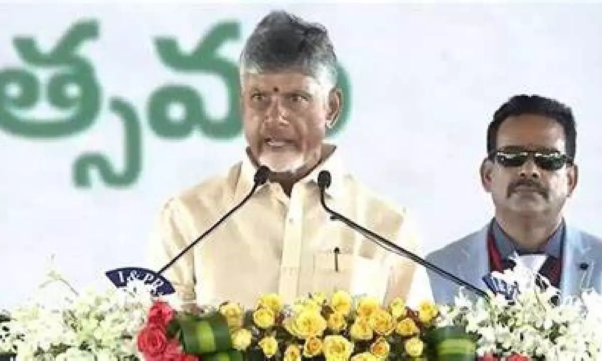 N. Chandrababu Naidu was sworn in as the Chief Minister of Andhra Pradesh