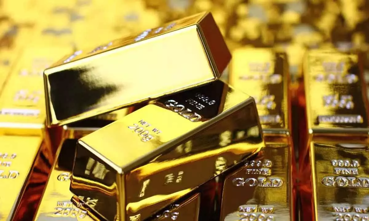 Gold prices surge to two week high on fed rate cut expectations; silver soars 3.4%