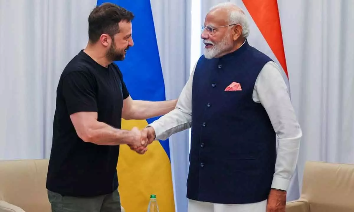 PM Modi tells Zelenskyy at G-7 Summit in Italy: Way to peace only thro’dialogue and diplomacy