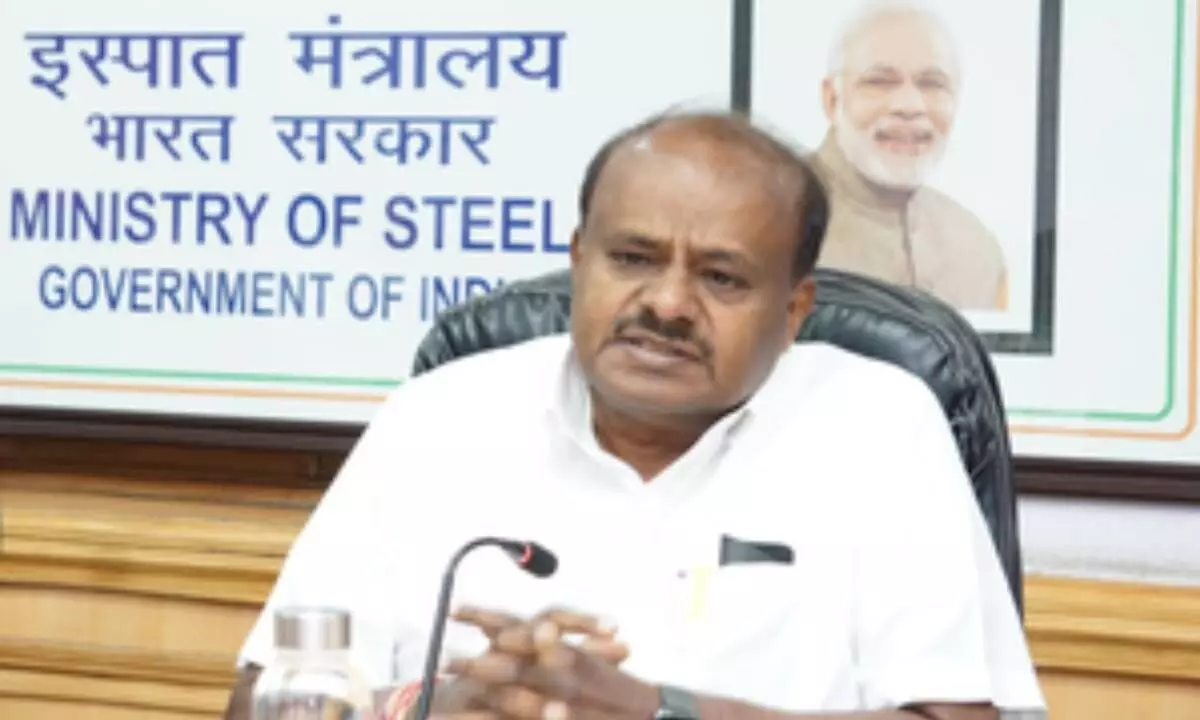 Union Heavy Industries and Steel Minister, H.D. Kumaraswamy