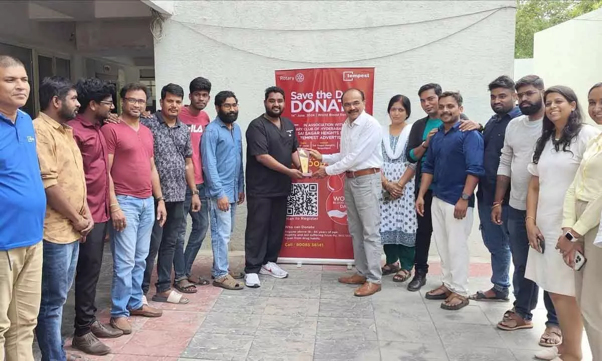 Tempest holds blood donation camp