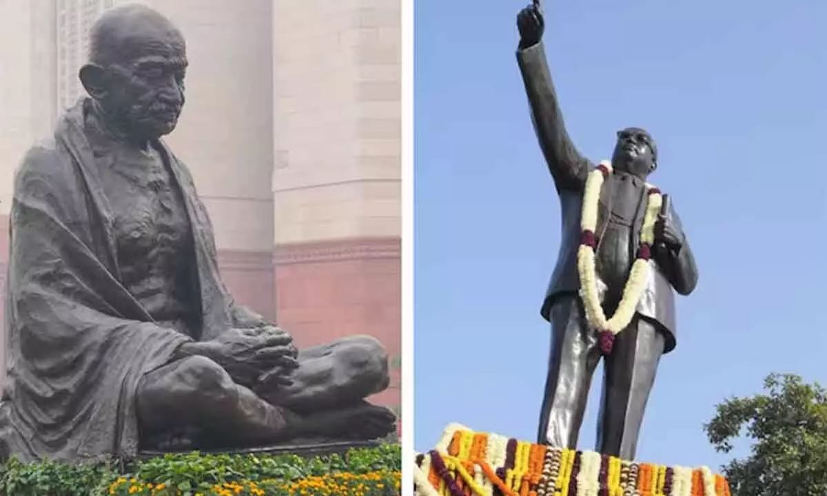 Cong chief Kharge seeks relocation of Gandhi, Ambedkar statues back