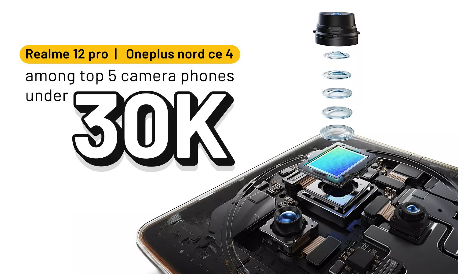 Realme 12 Pro+, OnePlus Nord CE 4 among top 5 camera phones under 30K