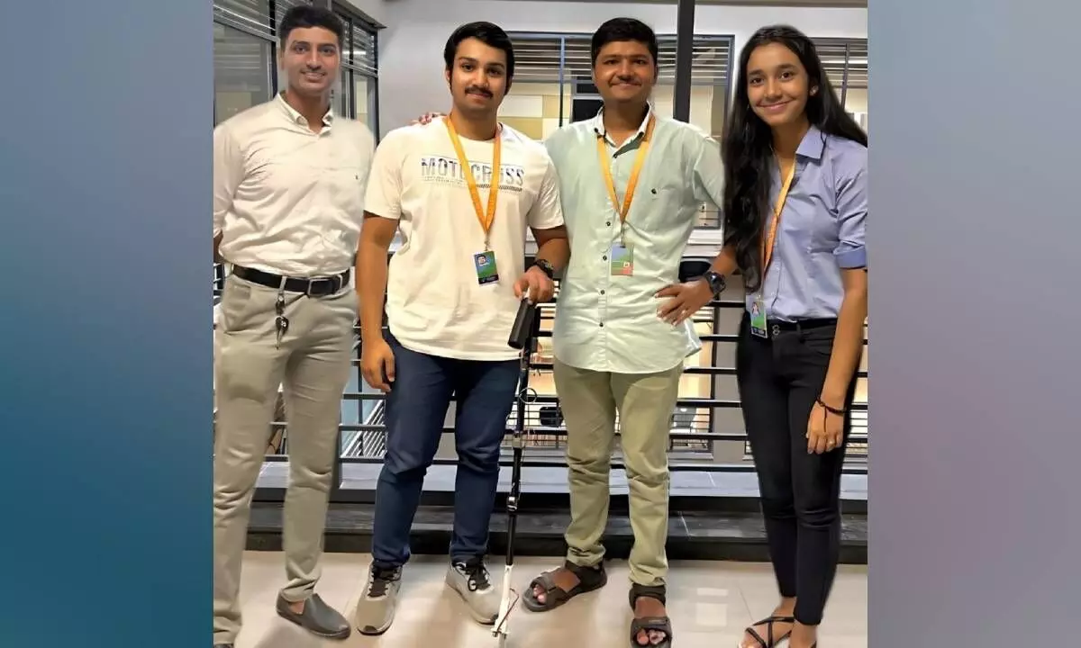 B Tech students develop Smart Stick to aid visually impaired individuals